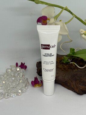 Chamonix Genucel Eyelid Treatment -Tightens Lifts the Upper Eyelids- .5 oz - New